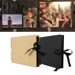 Albums 60Pages Photo Album Scrapbook Album Photocard Holder Book Diy Kraft Paper Picture Frame 30 Sheets Memory Photograph Album