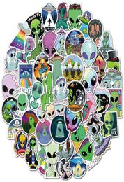 Waterproof 103050PCS Aliens UFO Outer Space Graffiti Stickers Cartoon Decals Kids Toy DIY Laptop Luggage Guitar Phone Bike Car S2248817