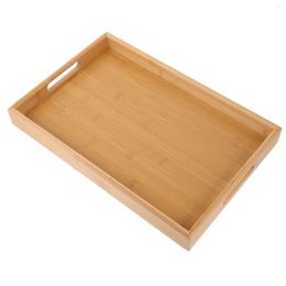 Plates Wood Serving Tray Fruit Bread Dish Cup Small Wooden Restaurant Tea Decorative