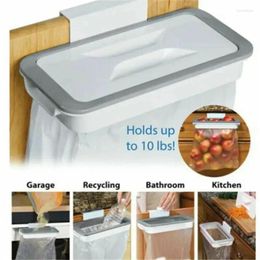 Kitchen Storage Trash Garbage Hanging Bag Hanger Durable Rubbish Holder Support Cabinet Stand Rack Organizer