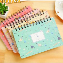 Blooming Flower Notebook Coil Spiral Planner Weekly Agenda Diary Book Stationery Papelaria Material Escolar Office