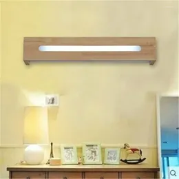 Wall Lamp Modern Brief Europe Wood Acryl Led For Bedroom Aisle Stair Bathroom Porvh Light L 35/45/50cm AC 80-265V 1448