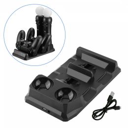 Stands For Playstation 4 PS Move PS4 Controller Charger Stand Game Accessories For Dualshock4 Joystick Dock Station 4 in 1 Holder Base