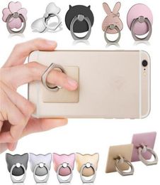 Universal Cell Phone Finger Ring Holder 360 Degree Mobile Phone Grip Stand Holders Lazy Buckle For iphone 11 Pro MAX XS Smartphone9398076