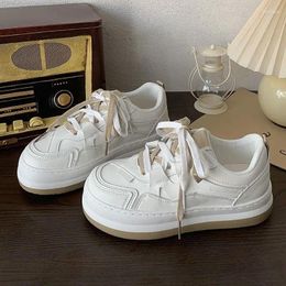 Casual Shoes White Sneakers For Women Platform Sports Vintage Vulcanize Kawaii Flats Harajuku 2024 Korean Tennis Female