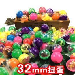 Games 100PCS 32/45/50/65MM Plastic PP with Toy Capsules Surprise Ball Transparency Clear Container Box Eggshell For Vending Machine