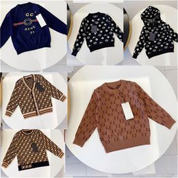 High quality baby pullover Autumn and Winter Children's warm letter printed pullover clothing size 90cm-150cm a2