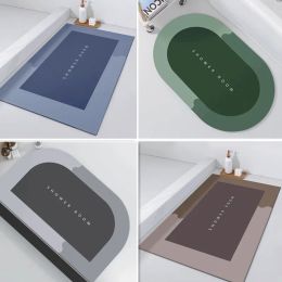 Albums Super Absorbent Bathroom Mat Nonslip Diatom Mud Toilet Pad Quickdrying Floor Mat Bath Mat