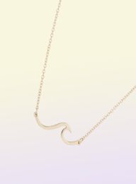 European and American Jewellery long wave necklace only beautiful waves waves pendant clavicle chain beach surfers friend gifts889914358505