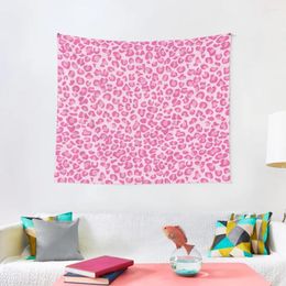Tapestries Pink Leopard PrintTapestry Decorative Wall Tapestry Aesthetic Decoration Things To Decorate The Room