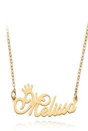 Personalized Custom English name necklaces Bracelet For Women Men stainless steel Letter Pendant charm Gold Silver chains Fashion 8288864