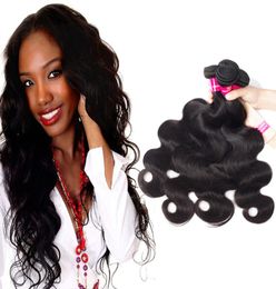 9A Brazilian Human Hair Bundles Body Wave Straight Loose Wave Kinky Curly Deep Wave Unprocessed Brazilian Peruvian Human Hair Exte6362086