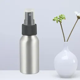 Storage Bottles Aluminium Fine Mist Spray Metal Empty Refillable Atomiser Travel For Essential Oils Cleaning