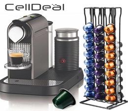 Coffee Capsule Holder for 60 Nespresso Capsules Storage Metal Tower Stand Capsule Storage Pod Holder Practical Coffee Pod Holder Y5450384