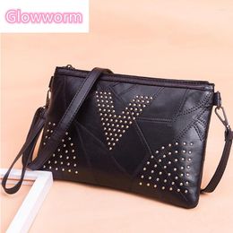 Bag High Quatily PU Shoulder For Women Mini Fashion Black Bolsos Mujer Ladies Small Enveloped Pouch Bags