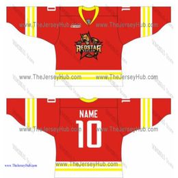 Kunlun Red Star Embroidery Stitching Hockey Jersey Customise any name number