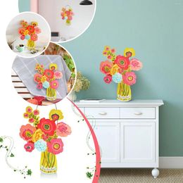 Decorative Flowers Door Wooden Garland Hanging Watering Fashionhanging Can Flower Spring Decoration Wall Pendant Welcome Wreath Ornament