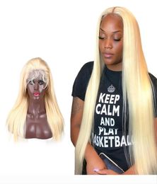 Lace Wig 613 Blonde Swiss hd Transparent Lace Frontal Wigs with Baby Hair Glueless Brazilian Virgin Human Hair Wigs8145723