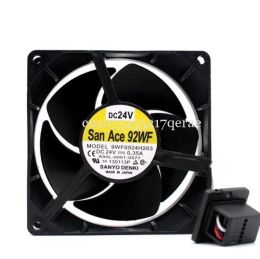 Fans 1PCS DC 24V 0.35A Server cooling fan for Sanyo ventilator blower 9WF0924H203 for A90L00010577 interface for Fanuc