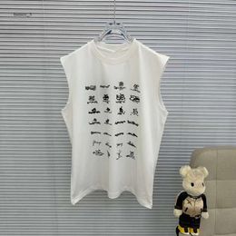 Balenciaiga T Shirt Male Designer Sleeveless Herringbone Vest T Shirt Female Letter Printed Casual Vest Couple Luxury Tshirt Fashionable Top Asian Size M-4XL 733