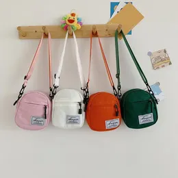 Bag Canvas Patchwork Mini Crossbody For Women Fashion Mobile Phone Cute Solid Color Ladies Small Purses Shopper Zero Wallet