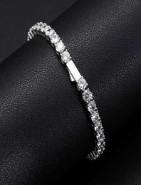 New Arrival Women Jewellery Vvs Moissanite Diamond Cluster Tennis Bracelet Iced Out Lab Grown Diamond Tennis Bracelet6343543