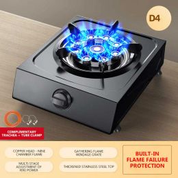 Combos stainless steel flash stove for energysaving and flameout protection Natural gas liquefied gas single stove Household