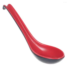 Spoons -grade Plastic Soup Spoon Home Flatware Long Handle Japanese Bowl Porridge Coffee Dessert Scoop