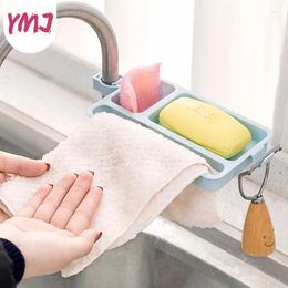 Kitchen Storage Sink Faucet Shelf PP Plastic Sponge Holder Adjustable Dishcloth Towel Rack Bathroom Accessories