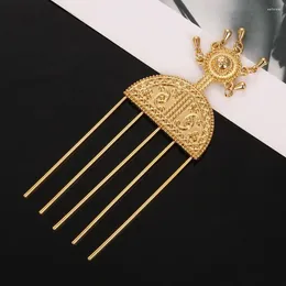 Hair Clips Ethiopian Gold Color Hairpin Combs Africa Pin Eritrea Sticks Trendy Jewelry