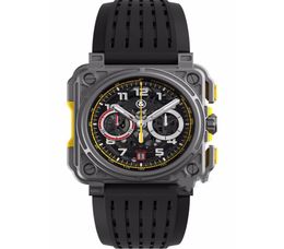 Wristwatches BR Model Sport Rubber Watchband Quartz Bell Luxury Multifunction Watch Business Stainless Steel Man Ross Wristwatch3913745