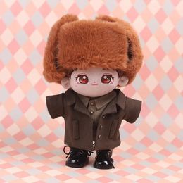 20cm Plush Doll Clothes Outfit Warm Overcoat Hat Pants Accessories Changing Dressing Game Fans Gift Toys in Stock 240401