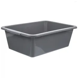 Storage Bottles Plastic Bin Dish Wash Basin Tub Box Commercial Bus Washing Handle Rectangular