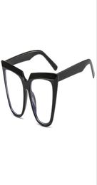 2020 new personality cat eye glasses frame fashion antiblue light flat mirror2034411