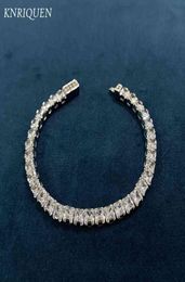 Classical 925 Sterling Silver 44mm Simulate Diamond Created Moissanite Strand Wedding Bracelet for Women Fine Jewellery GIft 16CM3474017