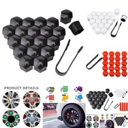 2024 2024 20Pcs 17Mm 19Mm Wheel Nut Bolt Head Cover Cap Protective Bolt Caps Exterior Decoration Protecting Bolt Rims Screws Plugs