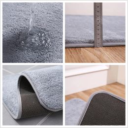 Bath Mats Absorbent Mat Bathroom Carpet Non-slip Bedroom Shower Rug Floor Toilet Washable Accessories