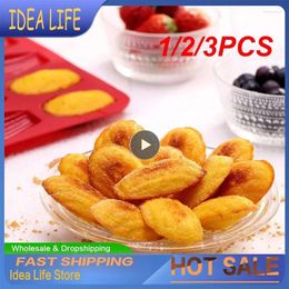 Baking Moulds 1/2/3PCS Food Grade Madeleine Shell Cake Mold Silicone Mould BPA-free Shape Biscuit Molds Non-sticky Pan