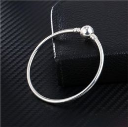 Wholesale 925 Sterling Silver Bracelets 3mm Chain Fit ra Charm Bead Bangle Bracelet DIY Jewellery Gift For Men Women9799041