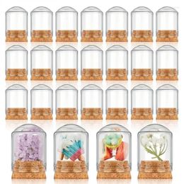 Storage Bottles Cloche Dome Display Glass Jar With Cork Mini Terrarium Bell Decoration For Home Party Wedding Flower DIY Gift