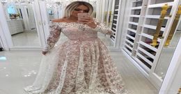 2019 Long Sleeves Prom Dress Lace Off Shoulder Formal Holidays Wear Graduation Evening Party Gown Custom Made Plus Size6703052