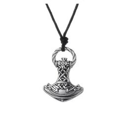 GX008 New Vintage Pagan Charms Amulet Viking Hammer Metal Religious Pendant European Style Necklaces For Man2636460