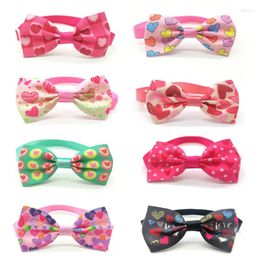 Dog Apparel 2/6 Pcs Valentine's Day Bowties For Small Bow Tie Collar Supplies Pets Dogs Grooming Accessories