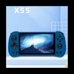 Accessories For POWKIDDY X55 Retro Game Console 16G+64G RK3566 5.5 INCH 1280X720 IPS Screen OpenSource Linux Handheld Video Console