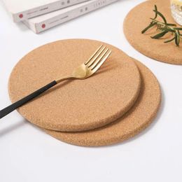 Table Mats 1pc Anti-Heat Insulation Pad Round Vintage Cork Kitchen Heat 10/16/19cm