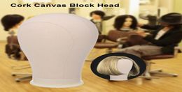 21quot25inch Cork Canvas Block Head Mannequin Head Wig Display Stereoscopic Cork Canvas Block Styling Manikin Canvas Head6969311