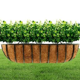 Artificial Plants Flowers Faux Boxwood Shrubs Wedding Office and Farmhouse Indoor Outdoor Decor8752759