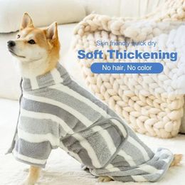 Dog Apparel Bathrobe Super Absorbent Towels For Drying Dogs Soft Snood Absorb Multifunctional Coat To Keep Warm