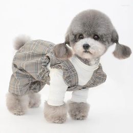 Dog Apparel Overalls Jumpsuit Spring Summer Clothes Pants Yorkshire Shih Tzu Maltese Pomeranian Poodle Bichon Schnauzer Clothing