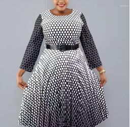 Casual Dresses African Dress Big Size Fat Woman Print Work